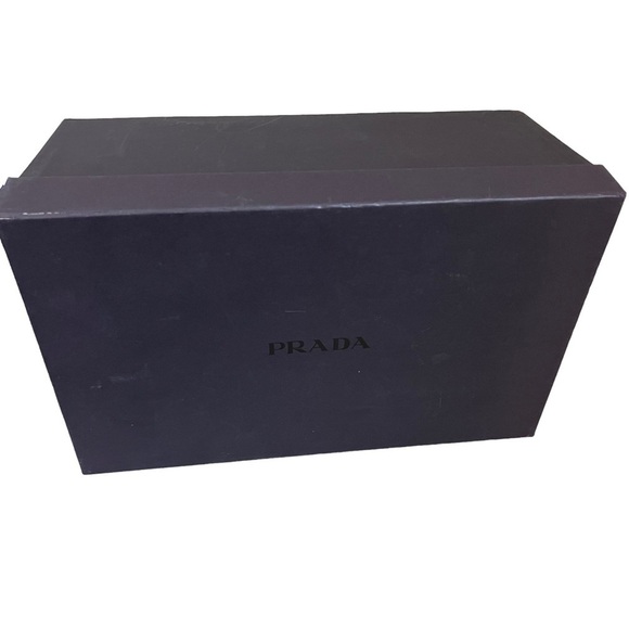 NIB Prada Sz 11 41 Vintage 1P7827 SILK FUME FLOW ANTRACITE Black Platform Pumps - Picture 11 of 12